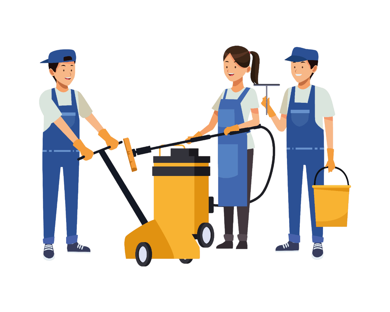 Cleaning service professional