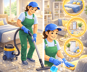Bedroom & Living Space Cleaning